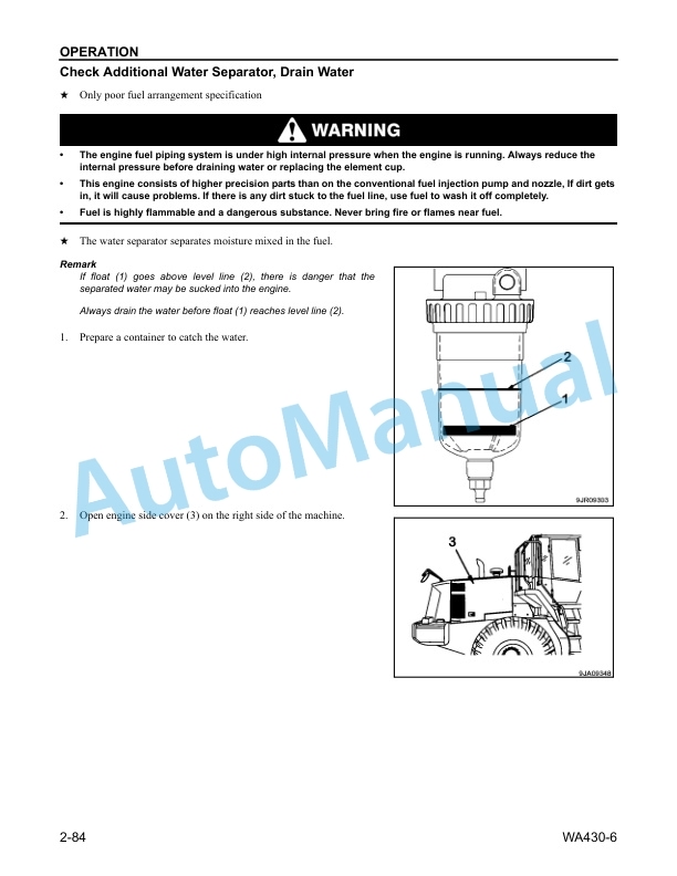Komatsu WA430-6 Wheel Loader Operation and Maintenance Manual CEAM023104 3 Komatsu WA430-6 Wheel Loader Operation and Maintenance Manual CEAM023104 - Image 3