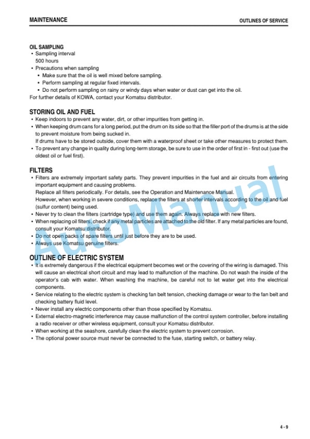 Komatsu WA430-6 Wheel Loader Operation and Maintenance Manual PEN00862-04 4 Komatsu WA430-6 Wheel Loader Operation and Maintenance Manual PEN00862-04 - Image 4