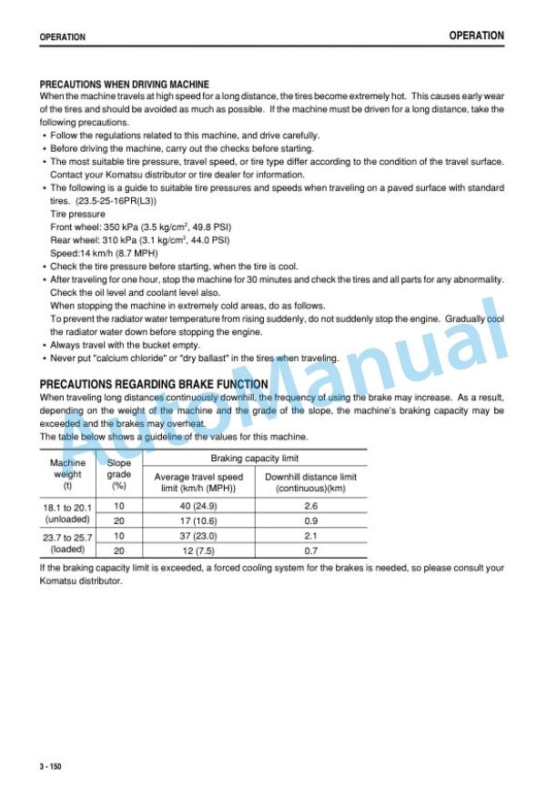 Komatsu WA430-6 Wheel Loader Operation and Maintenance Manual TEN00312-00 4 Komatsu WA430-6 Wheel Loader Operation and Maintenance Manual TEN00312-00 - Image 4