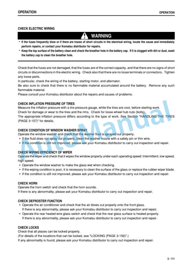 Komatsu WA430-6 Wheel Loader Operation and Maintenance Manual TEN00386-01 3 Komatsu WA430-6 Wheel Loader Operation and Maintenance Manual TEN00386-01 - Image 3