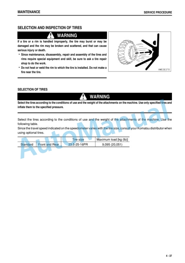 Komatsu WA430-6 Wheel Loader Operation and Maintenance Manual TEN00489-04 5 Komatsu WA430-6 Wheel Loader Operation and Maintenance Manual TEN00489-04 - Image 5