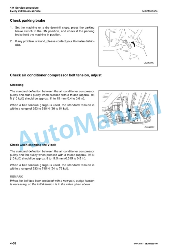 Komatsu WA430-6 Wheel Loader Operation and Maintenance Manual VEAM350100 5 Komatsu WA430-6 Wheel Loader Operation and Maintenance Manual VEAM350100 - Image 5