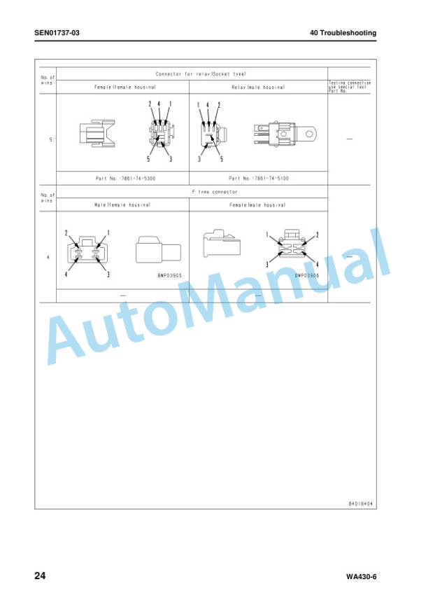 Komatsu WA430-6 Wheel Loader Shop Manual SEN00823-18 3 Komatsu WA430-6 Wheel Loader Shop Manual SEN00823-18 - Image 3