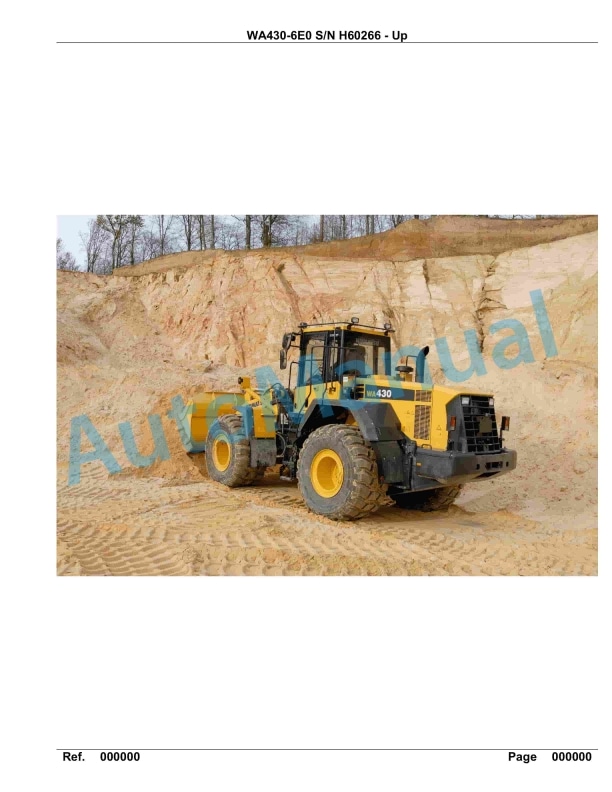 Komatsu WA430-6E0 Parts Manual H60266-up 1 Komatsu WA430-6E0 Parts Manual H60266-up