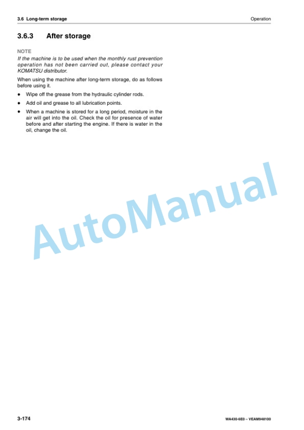 Komatsu WA430-6E0 Wheel Loader Operation and Maintenance Manual VEAM948100 4 Komatsu WA430-6E0 Wheel Loader Operation and Maintenance Manual VEAM948100 - Image 4