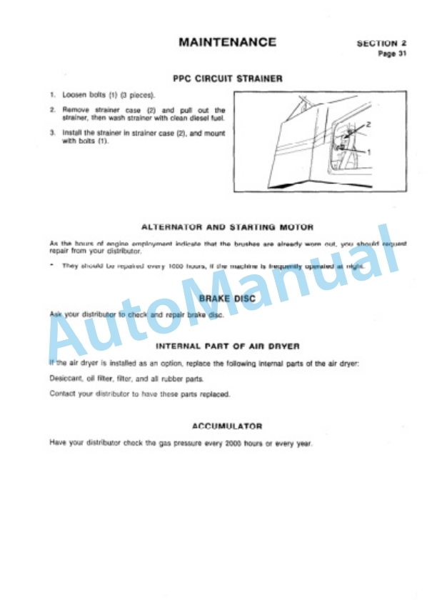 Komatsu WA450-2 Wheel Loader Operation and Maintenance Manual SEAM042KD200 4 Komatsu WA450-2 Wheel Loader Operation and Maintenance Manual SEAM042KD200 - Image 4