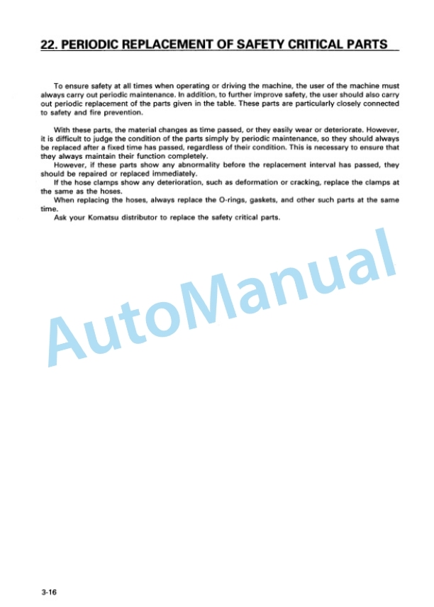 Komatsu WA450-3 Avance Wheel Loader Operation and Maintenance Manual PEN01185-00 4 Komatsu WA450-3 Avance Wheel Loader Operation and Maintenance Manual PEN01185-00 - Image 4