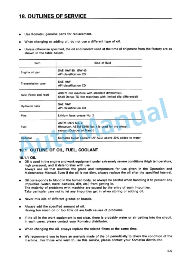 Komatsu WA450-3 Avance Wheel Loader Operation and Maintenance Manual SEAM031900 4 Komatsu WA450-3 Avance Wheel Loader Operation and Maintenance Manual SEAM031900 - Image 4