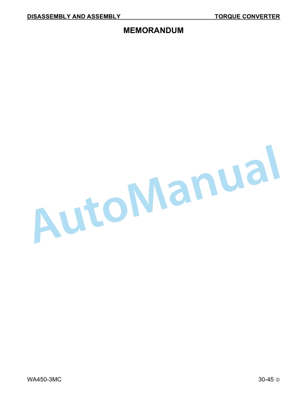 Komatsu WA450-3 Wheel Loader Shop Manual CEBM003602 4 Komatsu WA450-3 Wheel Loader Shop Manual CEBM003602 - Image 4