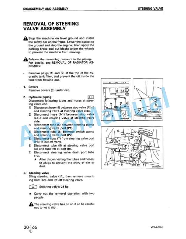 Komatsu WA450-3 Wheel Loader Shop Manual SEBM015501 5 Komatsu WA450-3 Wheel Loader Shop Manual SEBM015501 - Image 5