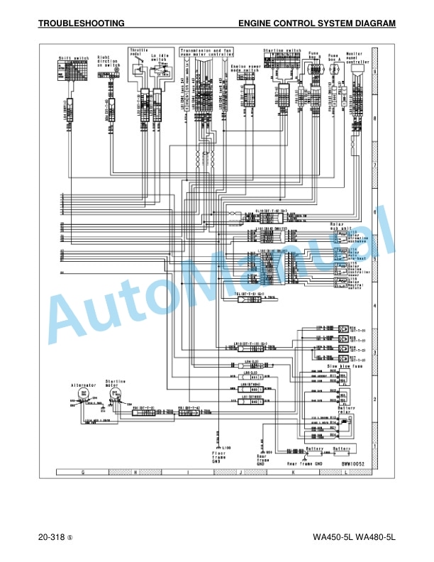 Komatsu WA450-5L, WA480-5L Wheel Loader Shop Manual CEBM009605 3 Komatsu WA450-5L, WA480-5L Wheel Loader Shop Manual CEBM009605 - Image 3