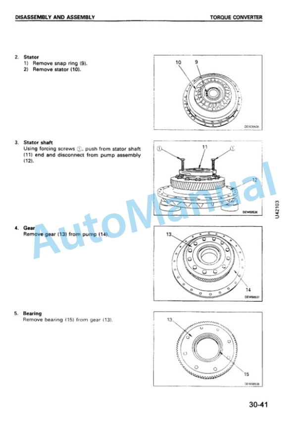 Komatsu WA470-3 Avance Custom Wheel Loader Shop Manual SMEW4700K0 4 Komatsu WA470-3 Avance Custom Wheel Loader Shop Manual SMEW4700K0 - Image 4