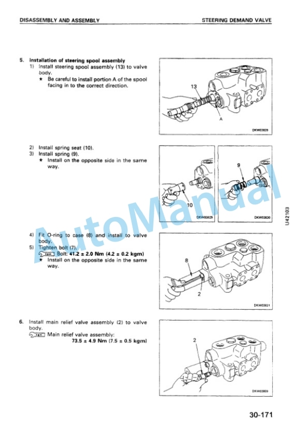 Komatsu WA470-3 Avance Custom Wheel Loader Shop Manual SMEW4700K0 5 Komatsu WA470-3 Avance Custom Wheel Loader Shop Manual SMEW4700K0 - Image 5