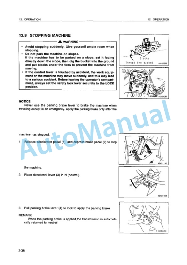 Komatsu WA470-3 Avance Wheel Loader Operation and Maintenance Manual OMEW4700K0 3 Komatsu WA470-3 Avance Wheel Loader Operation and Maintenance Manual OMEW4700K0 - Image 3