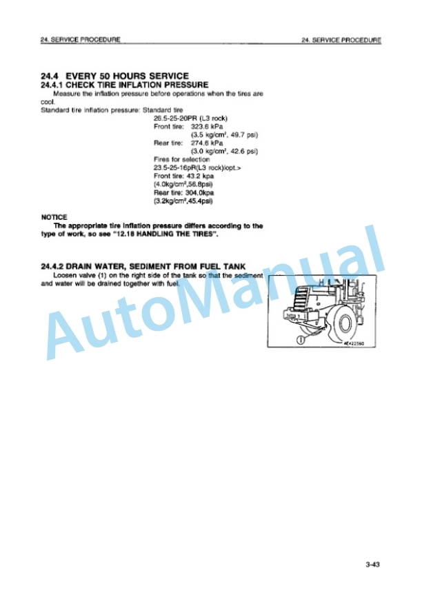 Komatsu WA470-3 Avance Wheel Loader Operation and Maintenance Manual OMEW4700K0 5 Komatsu WA470-3 Avance Wheel Loader Operation and Maintenance Manual OMEW4700K0 - Image 5