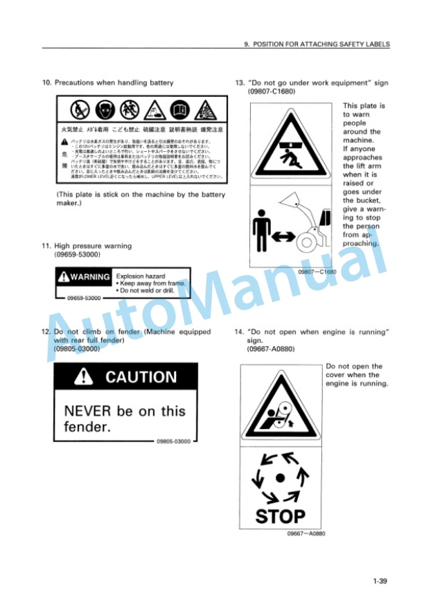 Komatsu WA470-3 Avance Wheel Loader Operation and Maintenance Manual SEAM008403 2 Komatsu WA470-3 Avance Wheel Loader Operation and Maintenance Manual SEAM008403 - Image 2