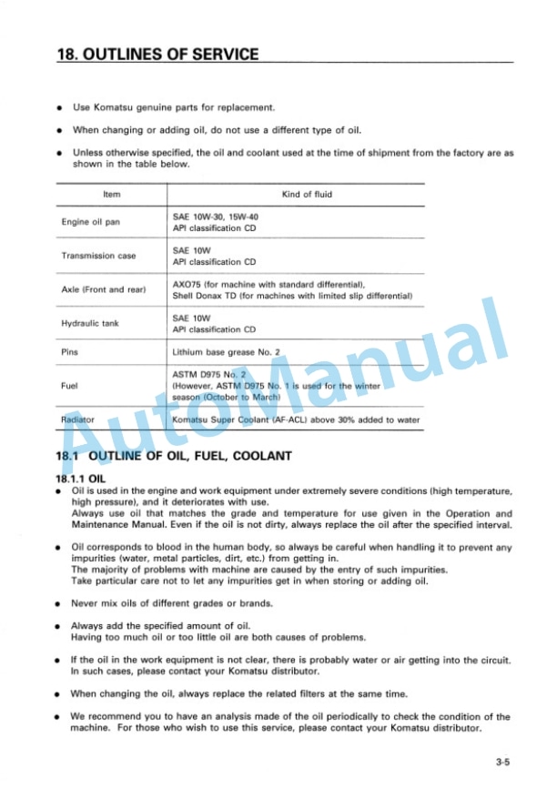 Komatsu WA470-3 Avance Wheel Loader Operation and Maintenance Manual SEAM008403 4 Komatsu WA470-3 Avance Wheel Loader Operation and Maintenance Manual SEAM008403 - Image 4