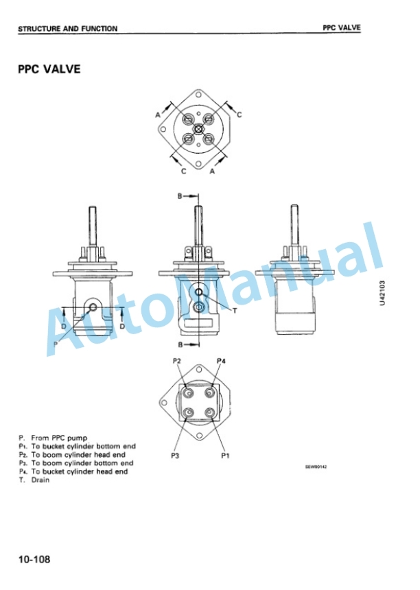 Alternative view of Komatsu WA470-3 Avance Wheel Loader Shop Manual SMEW4700M0