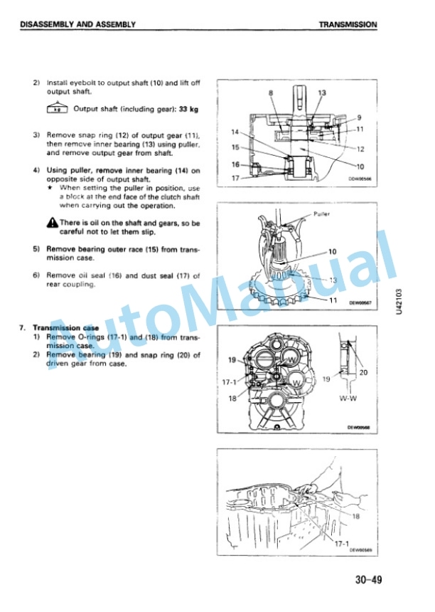 Komatsu WA470-3 Avance Wheel Loader Shop Manual SMEW4700M0 4 Komatsu WA470-3 Avance Wheel Loader Shop Manual SMEW4700M0 - Image 4