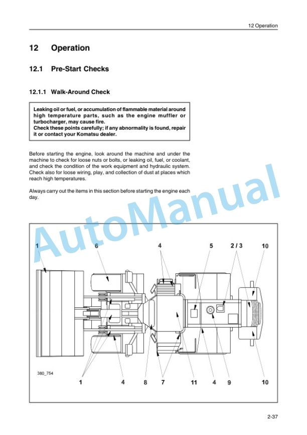 Komatsu WA470-3H Wheel Loader Operation and Maintenance Manual VEAM480200 3 Komatsu WA470-3H Wheel Loader Operation and Maintenance Manual VEAM480200 - Image 3