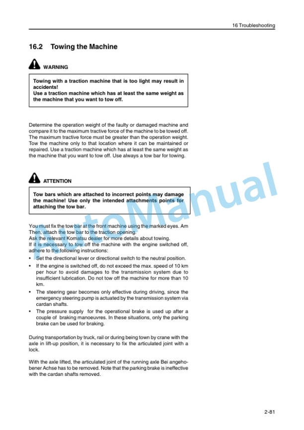 Komatsu WA470-3H Wheel Loader Operation and Maintenance Manual VEAM480300 4 Komatsu WA470-3H Wheel Loader Operation and Maintenance Manual VEAM480300 - Image 4