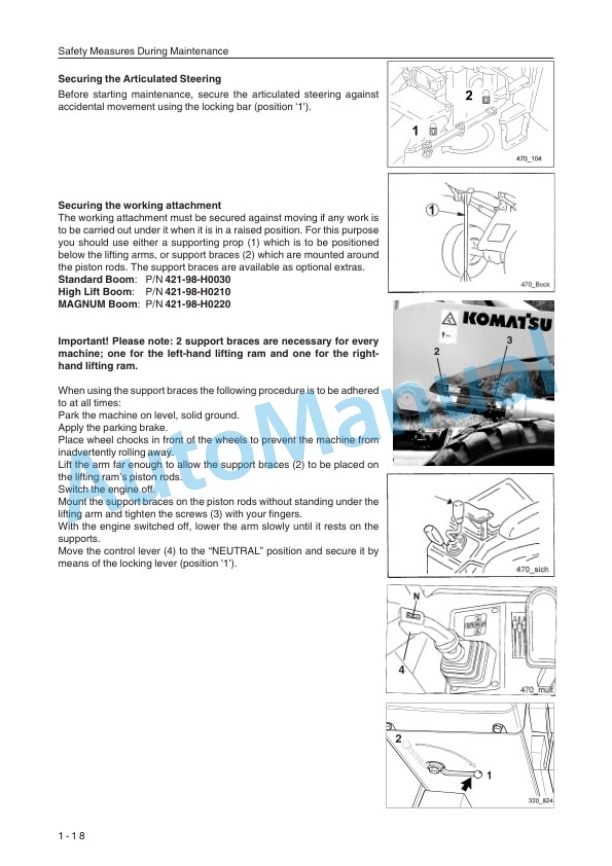 Komatsu WA470-3H Wheel Loader Operation and Maintenance Manual VEAM480400 2 Komatsu WA470-3H Wheel Loader Operation and Maintenance Manual VEAM480400 - Image 2