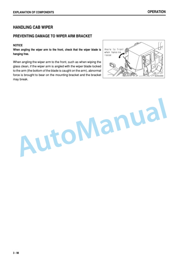 Komatsu WA470-5 Wheel Loader Operation and Maintenance Manual PEN00086-10 3 Komatsu WA470-5 Wheel Loader Operation and Maintenance Manual PEN00086-10 - Image 3