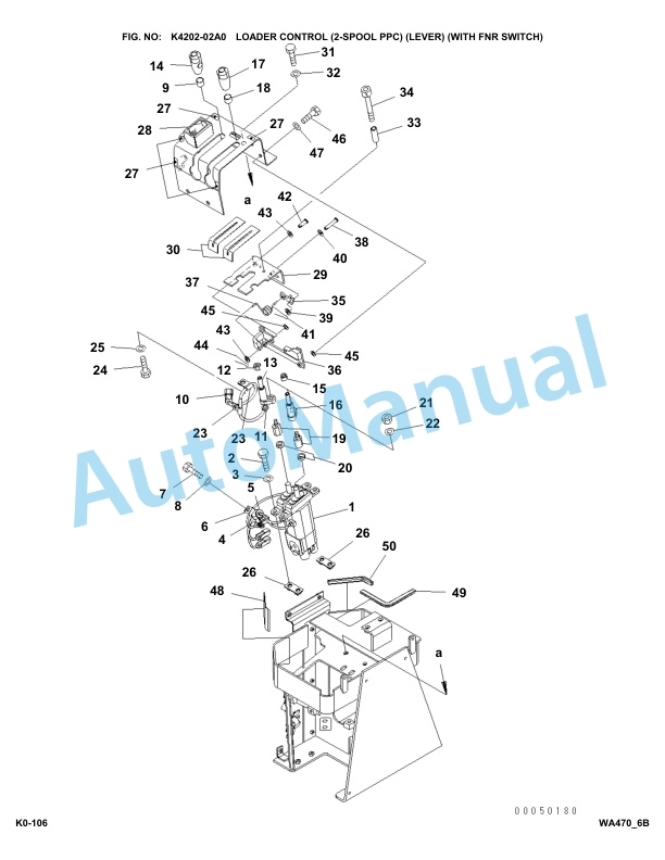 Komatsu WA470-6 Parts Manual WA470_6B 4 Komatsu WA470-6 Parts Manual WA470_6B-4