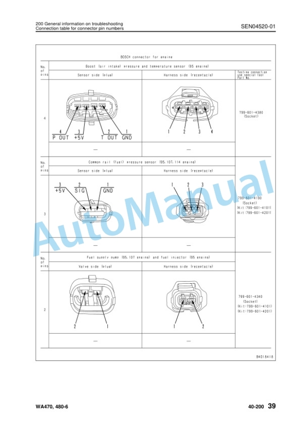 Komatsu WA470-6, WA480-6 Wheel Loader Shop Manual SEN04409-10 3 Komatsu WA470-6, WA480-6 Wheel Loader Shop Manual SEN04409-10 - Image 3