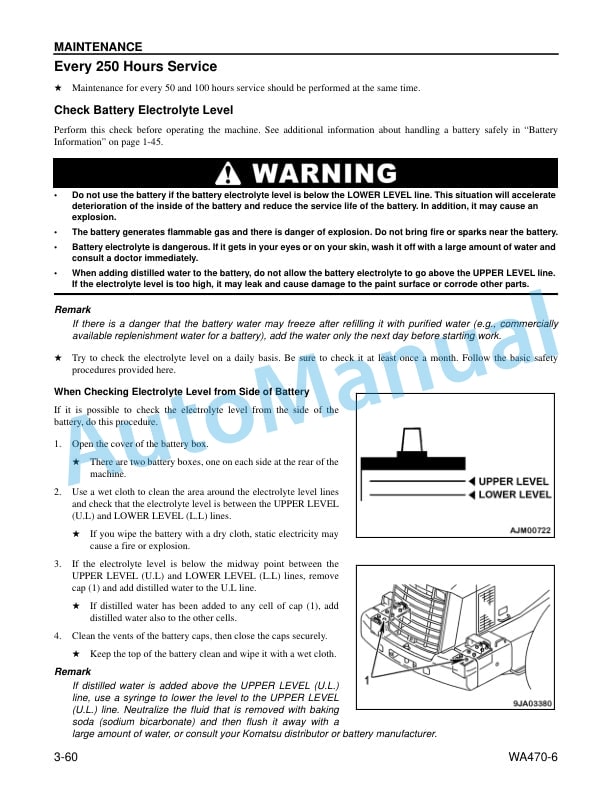 Komatsu WA470-6 Wheel Loader Operation and Maintenance Manual CEAM009204 5 Komatsu WA470-6 Wheel Loader Operation and Maintenance Manual CEAM009204 - Image 5