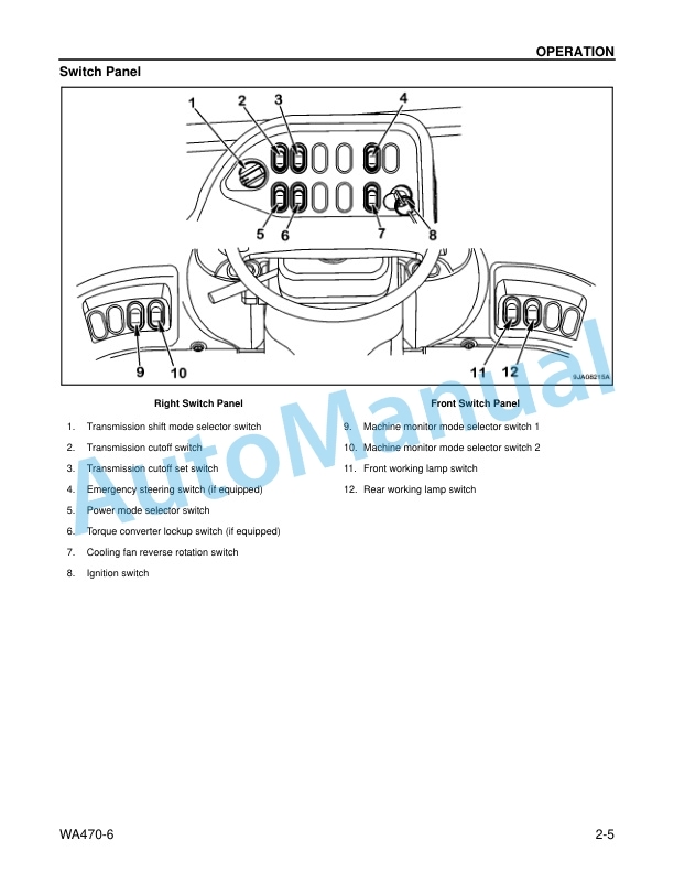 Komatsu WA470-6 Wheel Loader Operation and Maintenance Manual CEAM023502 2 Komatsu WA470-6 Wheel Loader Operation and Maintenance Manual CEAM023502 - Image 2