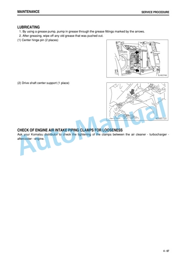 Komatsu WA470-6 Wheel Loader Operation and Maintenance Manual PEN01376-00 5 Komatsu WA470-6 Wheel Loader Operation and Maintenance Manual PEN01376-00 - Image 5