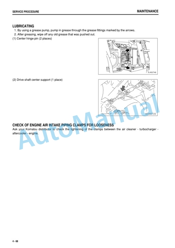 Komatsu WA470-6 Wheel Loader Operation and Maintenance Manual PEN01870-00 5 Komatsu WA470-6 Wheel Loader Operation and Maintenance Manual PEN01870-00-5