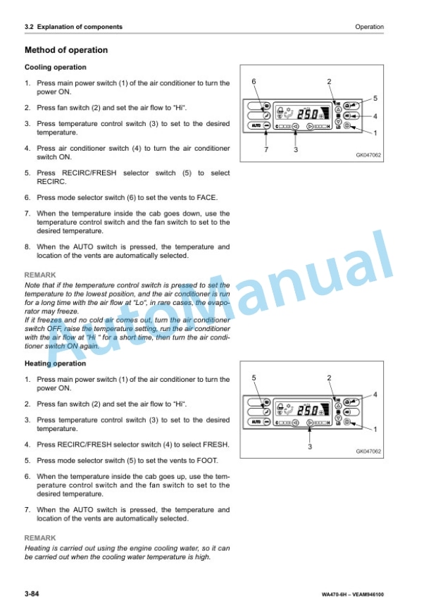 Komatsu WA470-6 Wheel Loader Operation and Maintenance Manual VEAM946100 3 Komatsu WA470-6 Wheel Loader Operation and Maintenance Manual VEAM946100 - Image 3