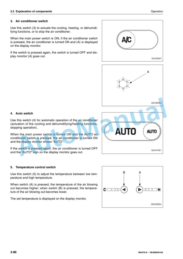 Komatsu WA470-6 Wheel Loader Operation and Maintenance Manual VEAM946103 3 Komatsu WA470-6 Wheel Loader Operation and Maintenance Manual VEAM946103 - Image 3