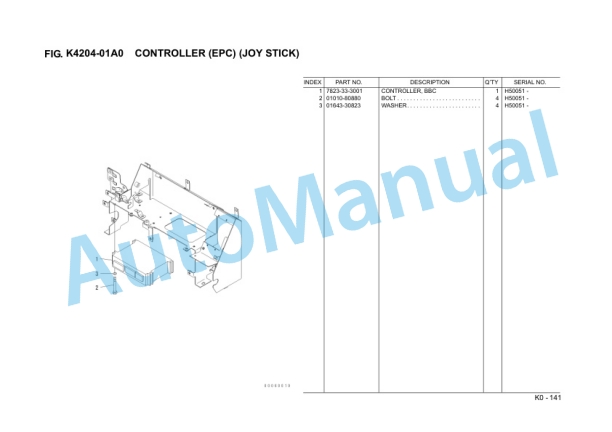Komatsu WA470-6 Wheel Loader Parts Manual VZPB194602 4 Komatsu WA470-6 Wheel Loader Parts Manual VZPB194602-4