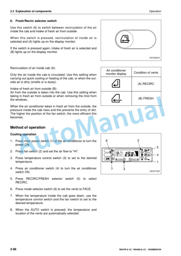 Komatsu WA470-6LC, WA480-6LC Wheel Loader Operation and Maintenance Manual VEAM660104 3 Komatsu WA470-6LC, WA480-6LC Wheel Loader Operation and Maintenance Manual VEAM660104 - Image 3