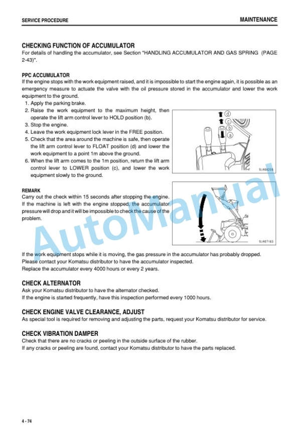 Komatsu WA470-6R, WA480-6R Wheel Loader Operation and Maintenance Manual PEN00809-02 5 Komatsu WA470-6R, WA480-6R Wheel Loader Operation and Maintenance Manual PEN00809-02 - Image 5