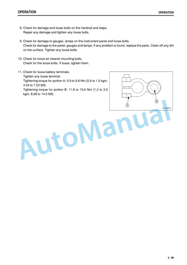 Komatsu WA470-6R, WA480-6R Wheel Loader Operation and Maintenance Manual PEN01380-00 3 Komatsu WA470-6R, WA480-6R Wheel Loader Operation and Maintenance Manual PEN01380-00 - Image 3