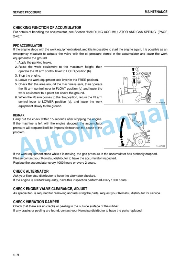 Komatsu WA470-6R, WA480-6R Wheel Loader Operation and Maintenance Manual PEN01380-00 5 Komatsu WA470-6R, WA480-6R Wheel Loader Operation and Maintenance Manual PEN01380-00 - Image 5