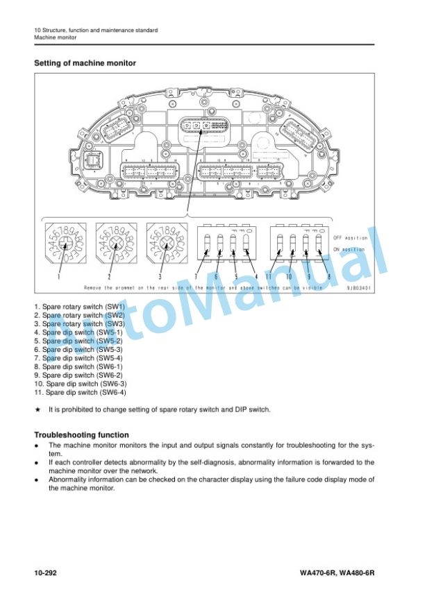 Alternative view of Komatsu WA470-6R, WA480-6R Wheel Loader Shop Manual SEN06594-05