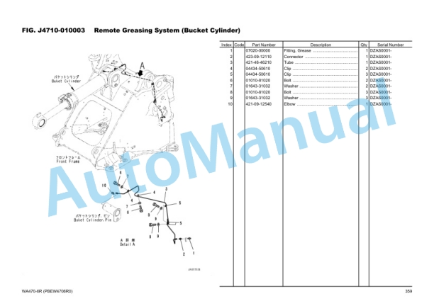 Komatsu WA470-6R Wheel Loader Parts Manual PBEW4706R0-00 4 Komatsu WA470-6R Wheel Loader Parts Manual PBEW4706R0-00-4