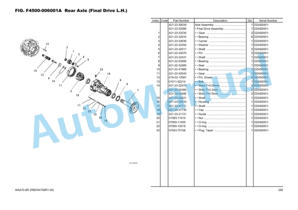 Komatsu WA470-6R Wheel Loader Parts Manual PBEW4706R1-00 3 Komatsu WA470-6R Wheel Loader Parts Manual PBEW4706R1-00-3