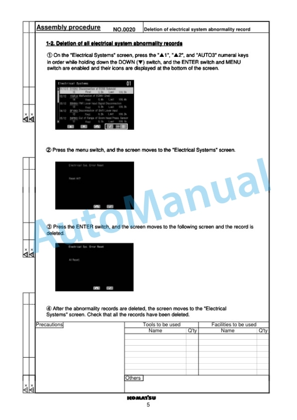 Komatsu WA470-7 Wheel Loader Field Assembly Instruction GEN00122-00 2 Komatsu WA470-7 Wheel Loader Field Assembly Instruction GEN00122-00 - Image 2