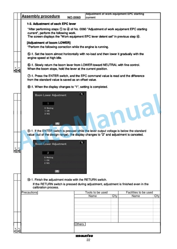 Komatsu WA470-7 Wheel Loader Field Assembly Instruction GEN00122-00 4 Komatsu WA470-7 Wheel Loader Field Assembly Instruction GEN00122-00 - Image 4