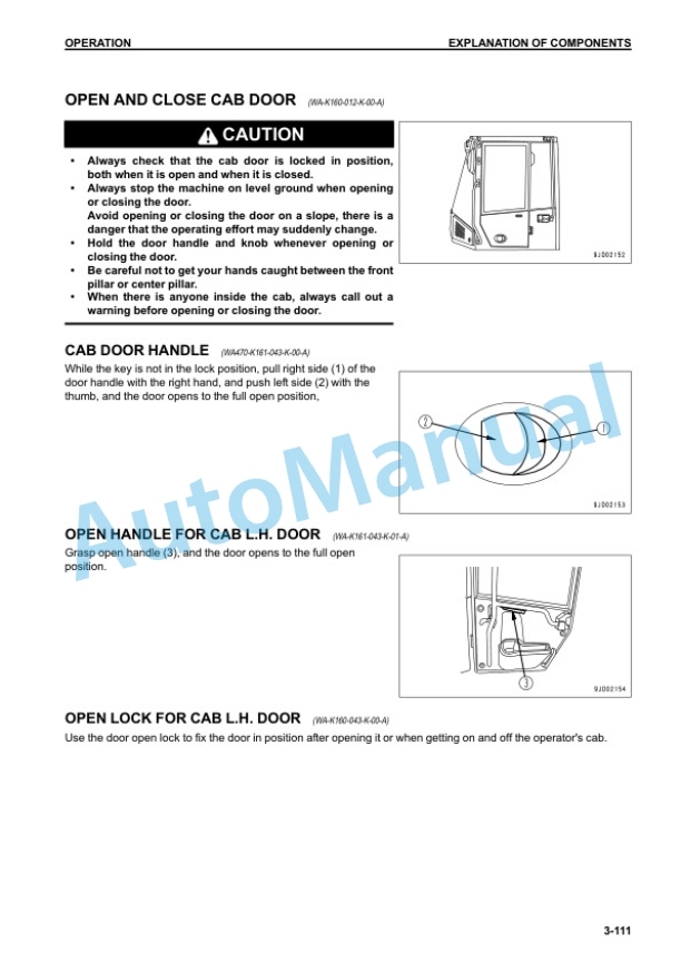 Komatsu WA470-7 Wheel Loader Operation and Maintenance Manual CEAM026702 3 Komatsu WA470-7 Wheel Loader Operation and Maintenance Manual CEAM026702 - Image 3