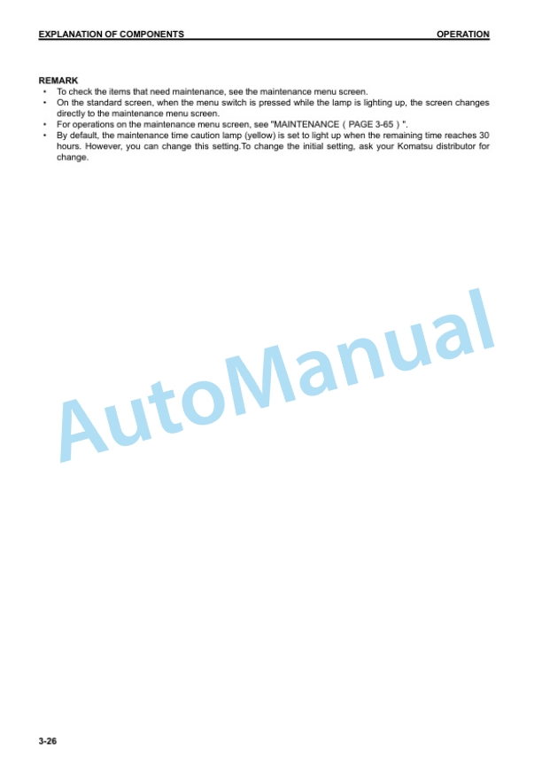 Komatsu WA470-7 Wheel Loader Operation and Maintenance Manual PEN01687-02 2 Komatsu WA470-7 Wheel Loader Operation and Maintenance Manual PEN01687-02 - Image 2
