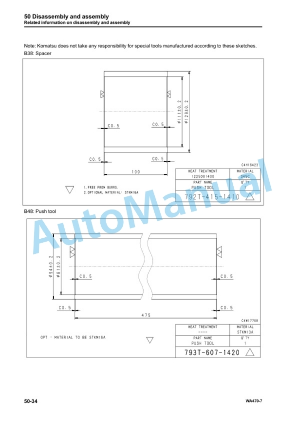 Komatsu WA470-7 Wheel Loader Shop Manual SEN06006-05 5 Komatsu WA470-7 Wheel Loader Shop Manual SEN06006-05 - Image 5