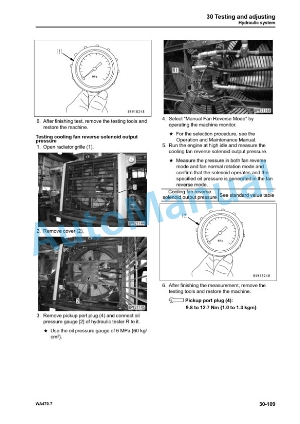 Alternative view of Komatsu WA470-7 Wheel Loader Shop Manual SEN06006-09