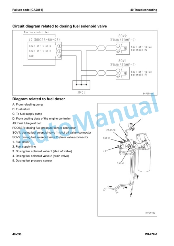Komatsu WA470-7 Wheel Loader Shop Manual SEN06006-15 3 Komatsu WA470-7 Wheel Loader Shop Manual SEN06006-15 - Image 3